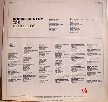 Bobbie Gentry : Ode To Billie Joe (LP, Album, RE)