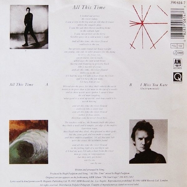 Sting : All This Time (7", Single)