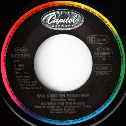 Katrina And The Waves : Walking On Sunshine (7", Single)