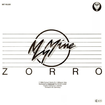 My Mine : Zorro (7", Single, Red)