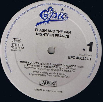 Flash & The Pan : Nights In France (LP, Album)