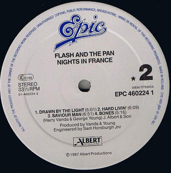 Flash & The Pan : Nights In France (LP, Album)