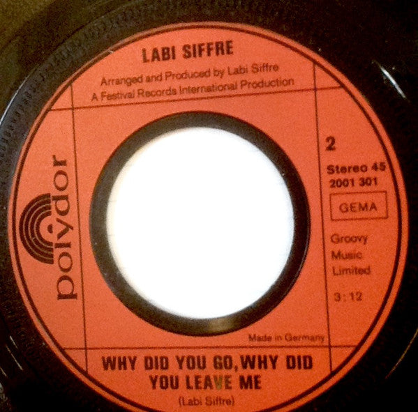 Labi Siffre : Crying, Laughing, Loving, Lying (7", Single)