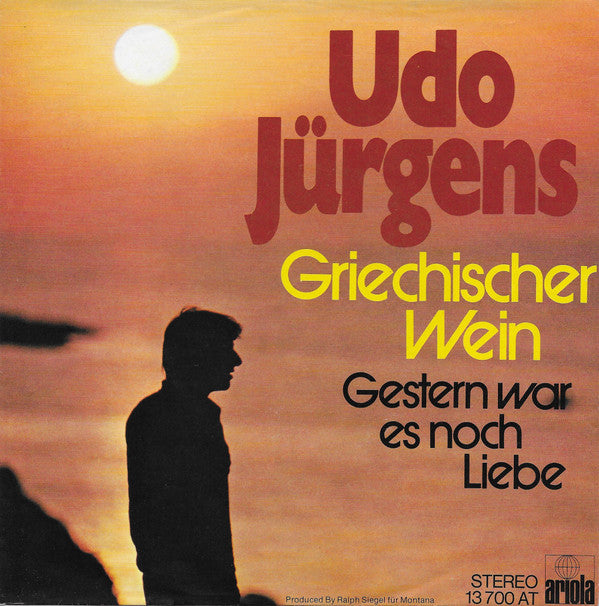 Udo Jürgens : Griechischer Wein (7", Single)