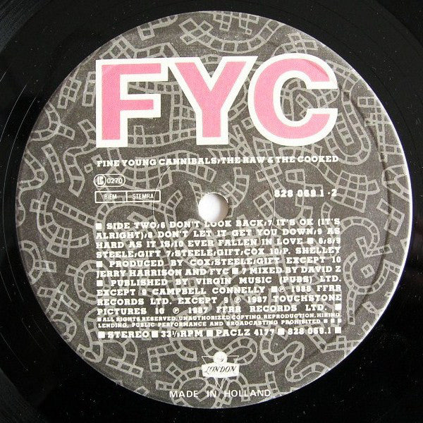 Fine Young Cannibals : The Raw & The Cooked (LP, Album)