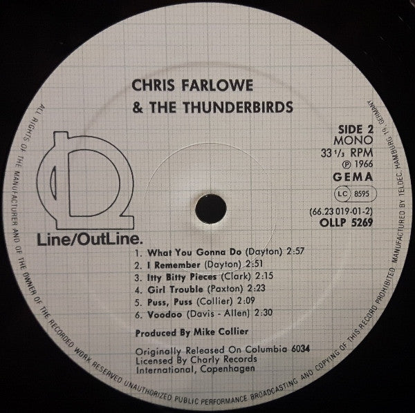 Chris Farlowe & The Thunderbirds : Chris Farlowe And The Thunderbirds (LP, Album, Mono, RE)