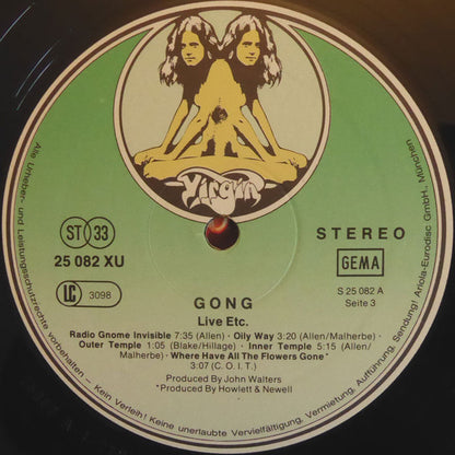 Gong : Live Etc. (2xLP, Album)