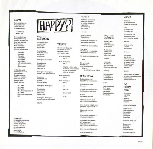 Public Image Limited : Happy? (LP, Album)