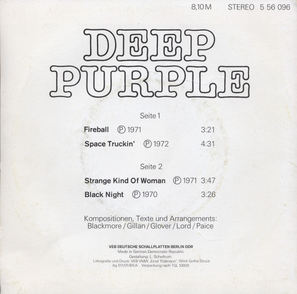 Deep Purple : Deep Purple (7", EP, Comp)