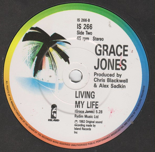 Grace Jones : Love Is The Drug (7", Single)