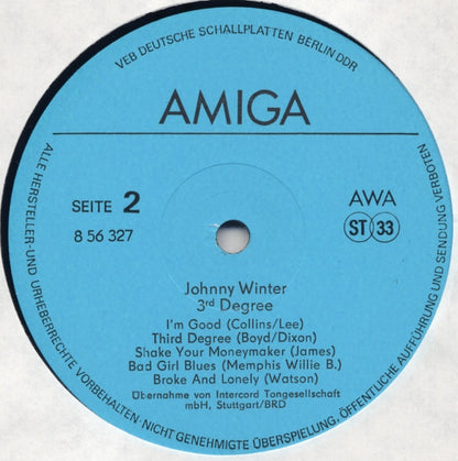 Johnny Winter : 3rd Degree (LP, Album, RE)