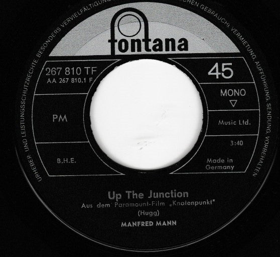 Manfred Mann : Up The Junction (7", Single, Mono)