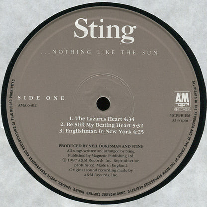 Sting : ...Nothing Like The Sun (2xLP, Album)