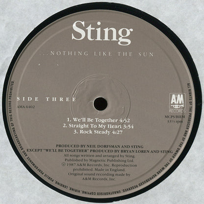 Sting : ...Nothing Like The Sun (2xLP, Album)