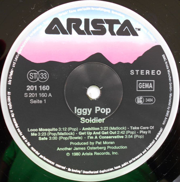 Iggy Pop : Soldier (LP, Album)