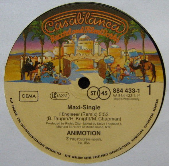 Animotion : I Engineer (12", Maxi)