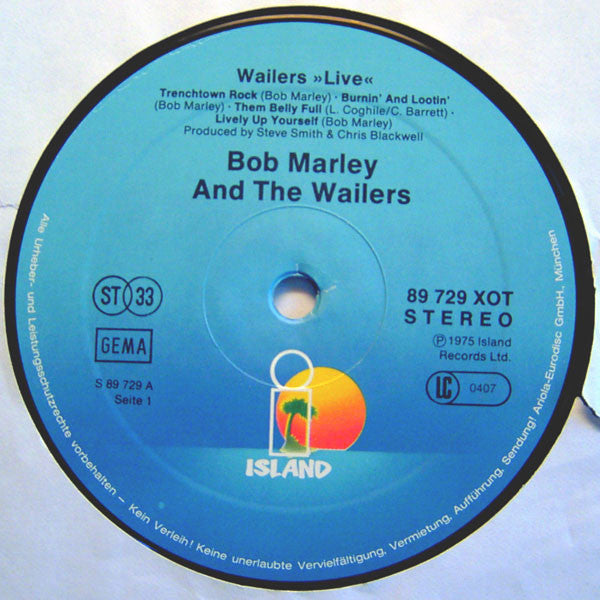 Bob Marley And The Wailers* : Live! (LP, Album, RE)