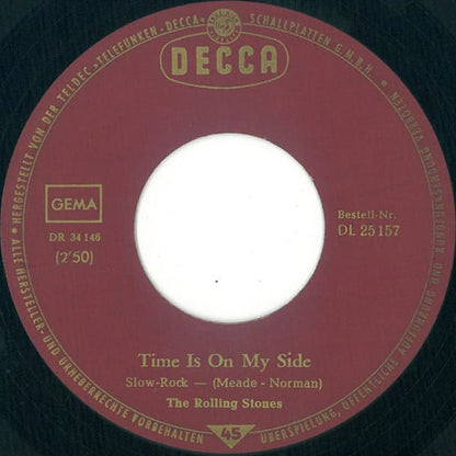 The Rolling Stones : Time Is On My Side (7", Single, Mono)