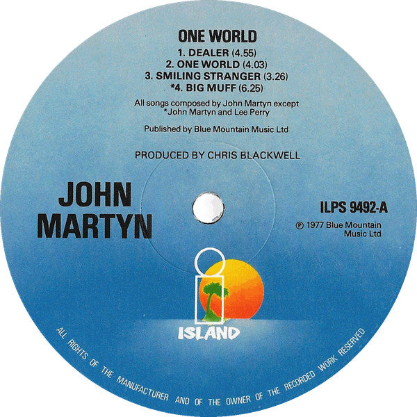 John Martyn : One World (LP, Album, Day)