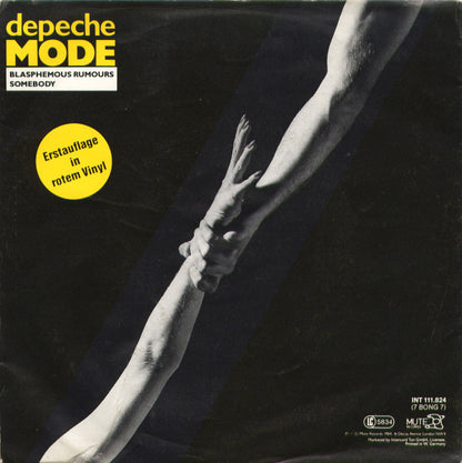 Depeche Mode : Blasphemous Rumours / Somebody (7", Single, Red)