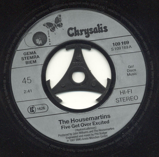 The Housemartins : Five Get Over Excited (7", Single)