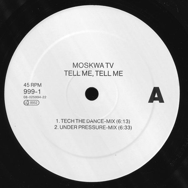 Moskwa TV : Tell Me, Tell Me (12")