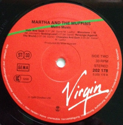 Martha And The Muffins : Metro Music (LP, Album)