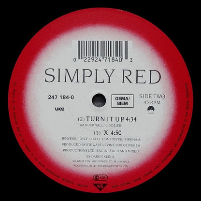 Simply Red : It's Only Love (Valentine Mix)  (12", Single)