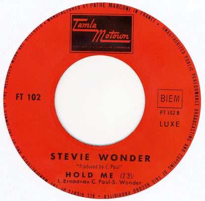 Stevie Wonder : I Was Made To Love Her / Hold Me (7", Single)