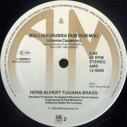 Herb Alpert Tijuana Brass* : Bullish (12")