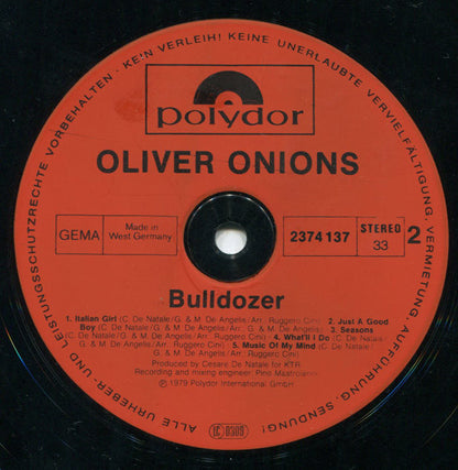 Oliver Onions : Bulldozer (LP, Album)