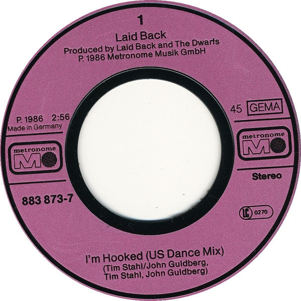 Laid Back : I'm Hooked (US Dance Mix) (7", Single)