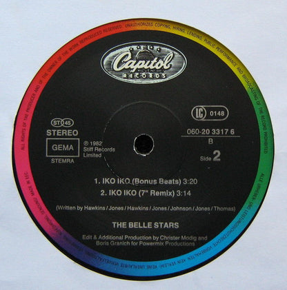 The Belle Stars : Iko Iko (12", Maxi)