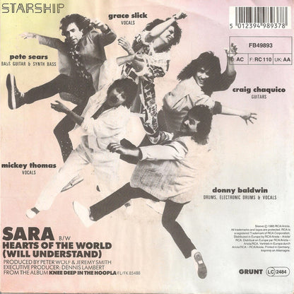 Starship (2) : Sara (7", Single, RE)