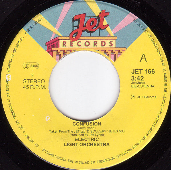 The Electric Light Orchestra* : Last Train To London / Confusion (7", Single)