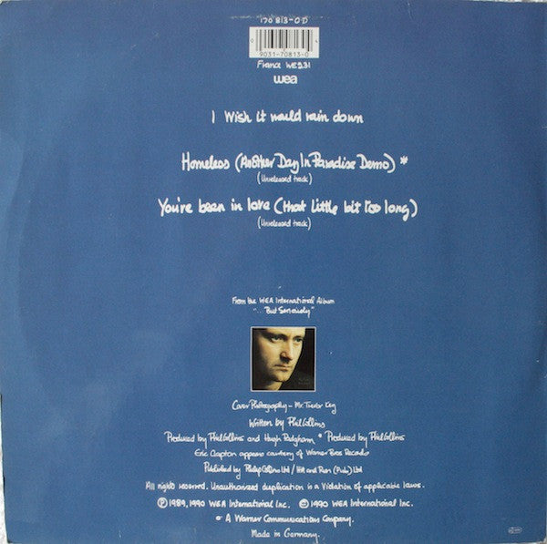 Phil Collins : I Wish It Would Rain Down (12", Single)