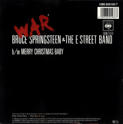 Bruce Springsteen & The E Street Band* : War (7", Single)