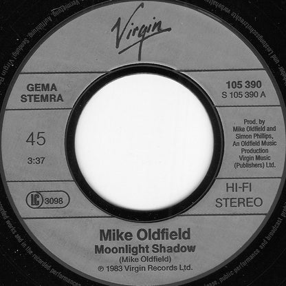 Mike Oldfield : Moonlight Shadow (7", Single)