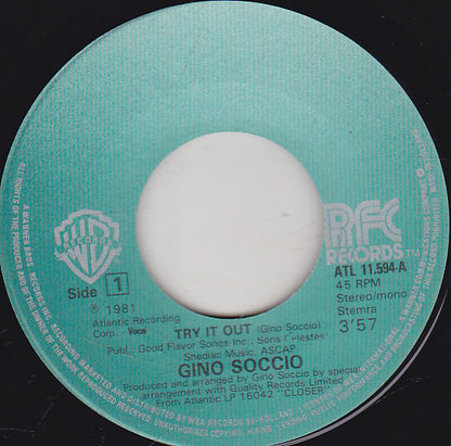 Gino Soccio : Try It Out (7", Single)