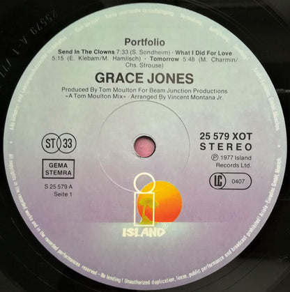 Grace Jones : Portfolio (LP, Album, P/Mixed)