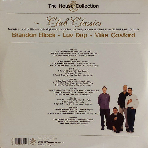 Brandon Block - Luv Dup* - Mike Cosford : The House Collection - Club Classics (4xLP, Comp)