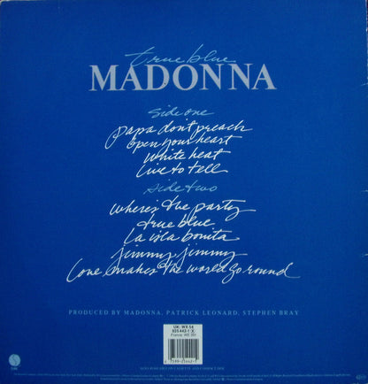 Madonna : True Blue (LP, Album, Tel)