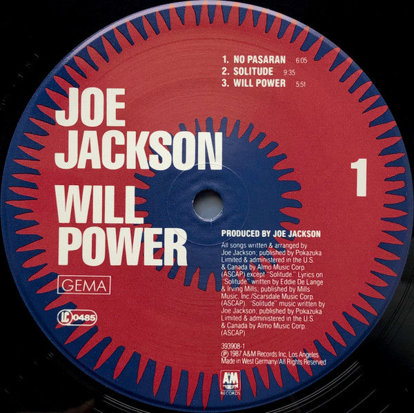 Joe Jackson : Will Power (LP, Album)