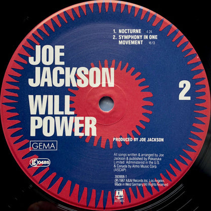 Joe Jackson : Will Power (LP, Album)