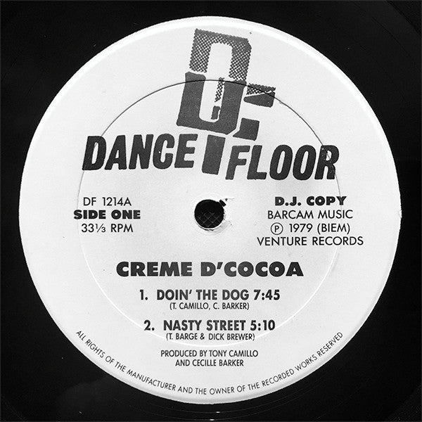 Creme D'Cocoa : Doin' The Dog / Nasty Street / You've Lost That Lovin' Feelin / Gimme Your Love (12", Comp, Promo)