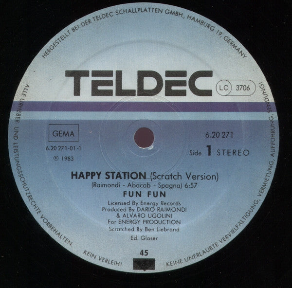 Fun Fun : Happy Station (Scratch Version) (12", Maxi)