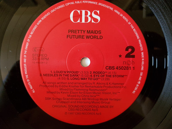 Pretty Maids : Future World (LP, Album, No )