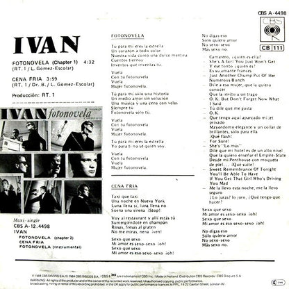 Ivan (4) : Fotonovela (Chapter 1) (7", Single)