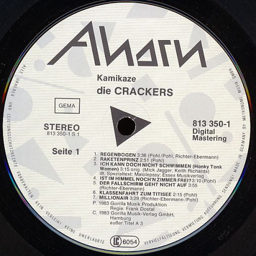 Die Crackers : Kamikaze (LP, Album)