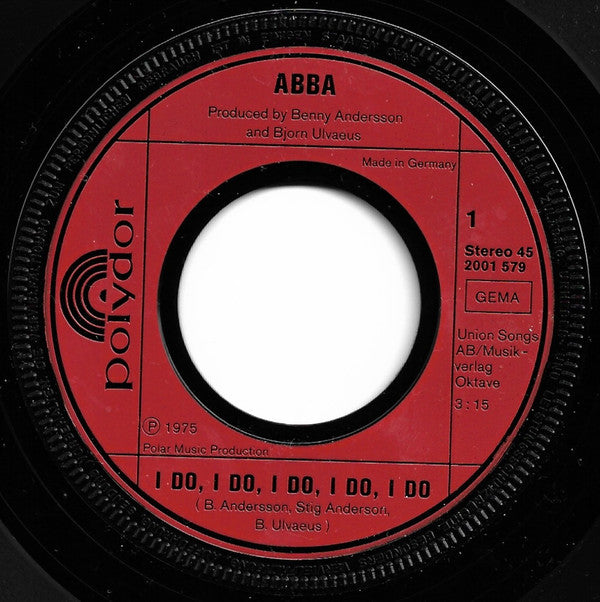 ABBA : I Do, I Do, I Do, I Do, I Do (7", Single)